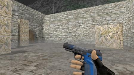 Модель HD Five-Seven «Bark Beetle Blue» для CS 1.6