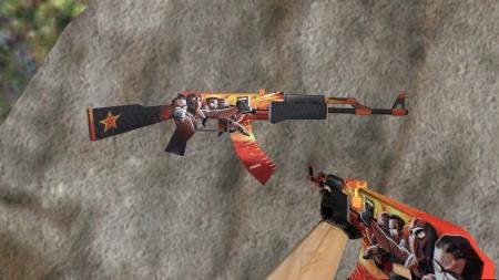 Стандартная модель AK-47 «Propaganda» для CS 1.6