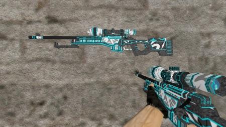 Стандартная модель AWP «Frontside Misty» для CS 1.6