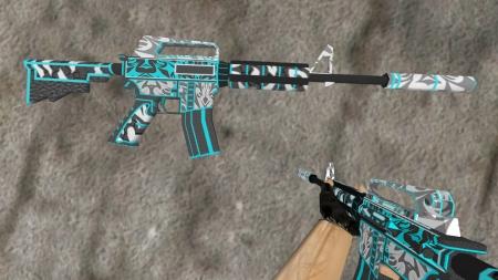 Стандартная модель M4A1 «Frontside Misty» для CS 1.6