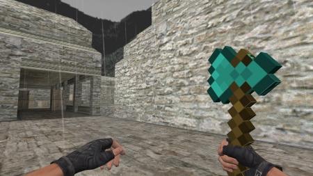 Модель ножа «Топор из Minecraft» для CS 1.6