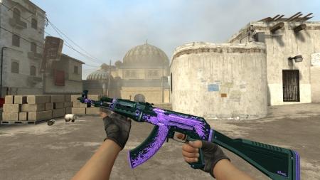 Модель AK-47 «Phoenix Rise Purple» для CSS
