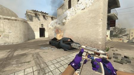 Модель Tec-9 «Force Orange Purple» для CSS