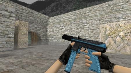 Модель HD Tec-9 «Tread Blue» для CS 1.6