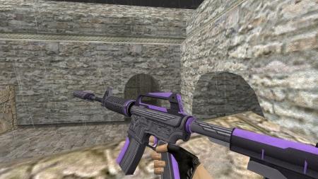 Модель HD M4A1-S «Thundering Purple» для CS 1.6