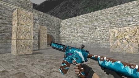 Модель HD M4A4 «Winter Wyvern» для CS 1.6