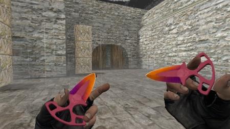 Модель ножа HD «Shadow Daggers | Fade Remake» для CS 1.6