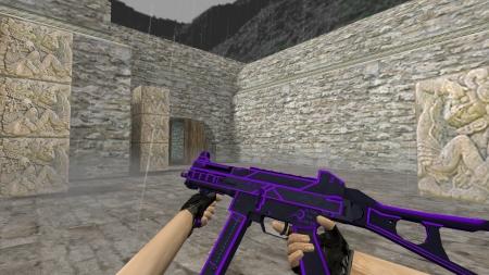 Модель HD UMP-45 «Bee Sting Purple» для CS 1.6