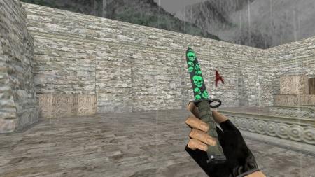Модель ножа HD «Bayonet | Skull Pattern» для CS 1.6