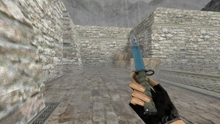 Модель ножа HD «Bayonet | Bark Beetle Blue» для CS 1.6