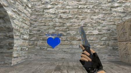Модель ножа HD «Huntsman | Case Hardened Remake» для CS 1.6