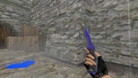 Модель ножа HD «Huntsman | Automatic Blue» для CS 1.6