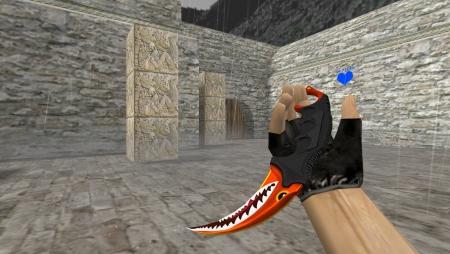 Модель ножа HD «Karambit | Aber Shark» для CS 1.6