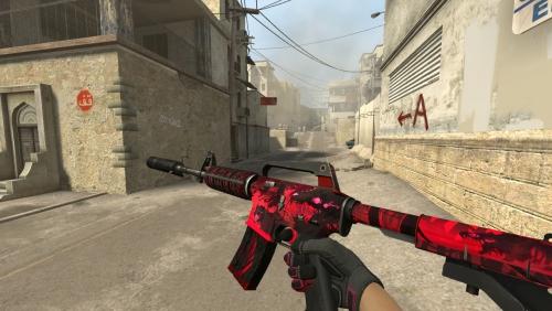 Модель M4A1-S «Virus Red» для CSS