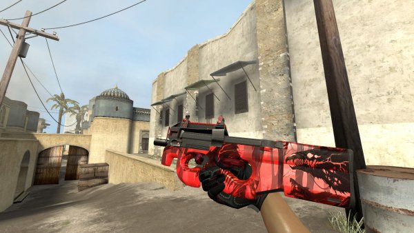 Модель P90 «Virus Red» для CSS