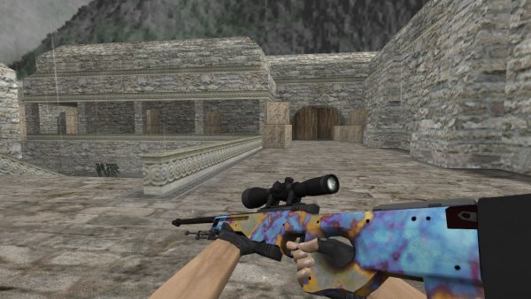Модель HD AWP «Case Hardened» для CS 1.6