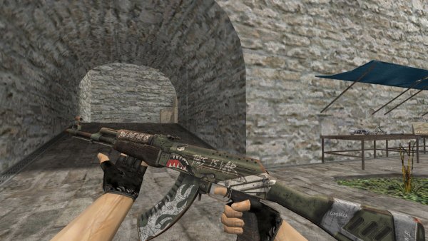 Модель AK-47 «Fallen Warrior» для CS 1.6