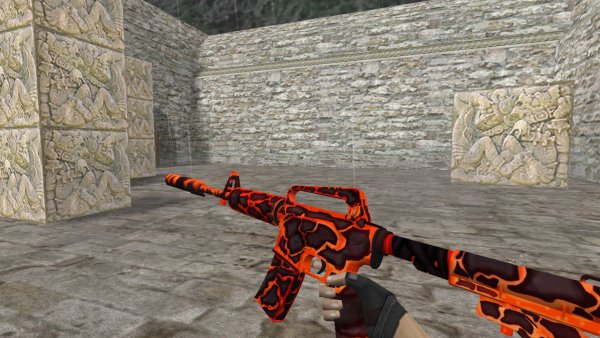 Модель HD M4A1-S «Magma Strke» для CS 1.6