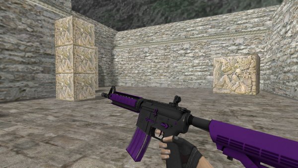Модель HD M4A4 «Ultraviolet» для CS 1.6