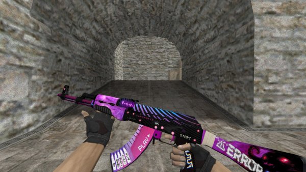 Модель AK-47 «Dark Vaporwave» для CS 1.6