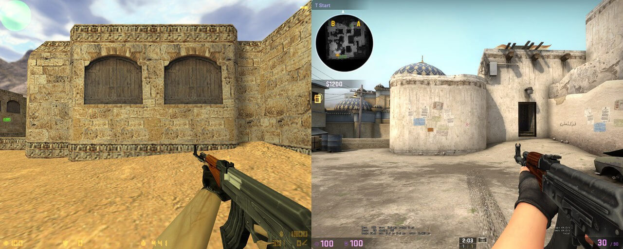 Чем CS:GO отличается от CS 1.6
